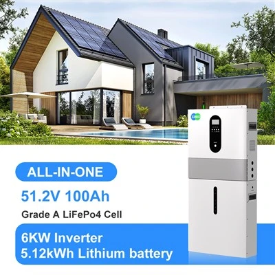 Córas Stórála Fuinnimh Baile Lasmuigh de 6kW 6kW 51.2V 100AH ​​Battery Litiam All-in-One